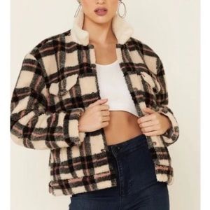 Levi’s | Ex Boyfriend All Over Sherpa Plaid Jacket